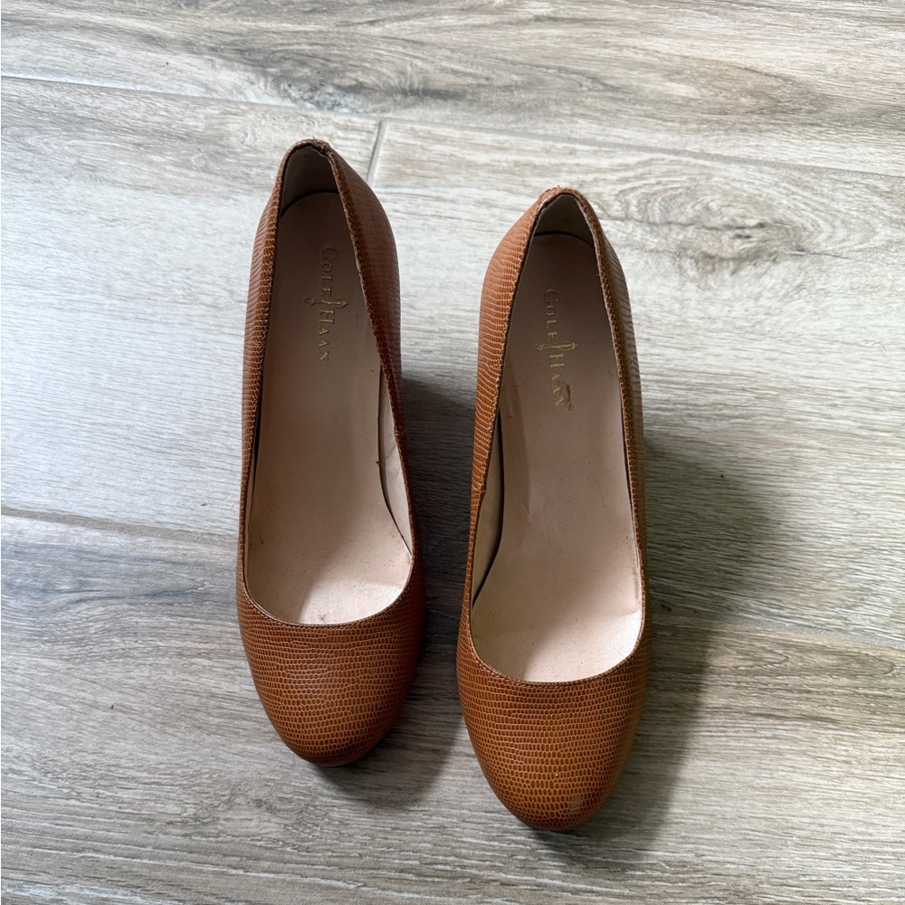 🚫SOLD🚫Cole Haan Women's Brown Leather Wedges